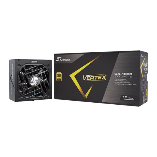 Seasonic Vertex GX 1000W Fully Modular PCIE 5 80+ Gold PSU/Power Supply ATX3.0