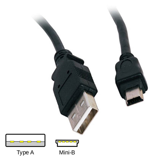 Xclio USB 2.0 Cable Type A to Mini B 2m : image 1