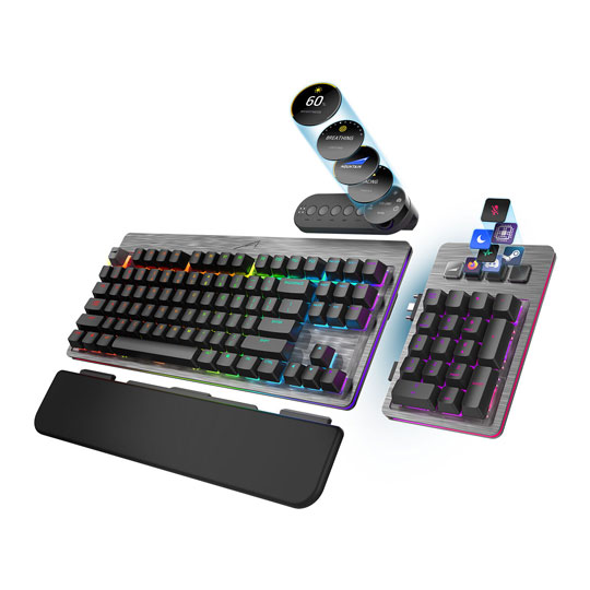 Mountain Everest Max Black RGB Cherry MX Red Refurbished Gaming Keyboard : image 3