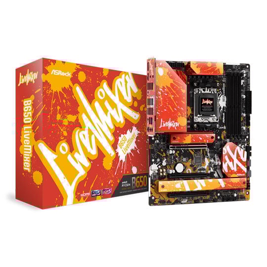 ASRock AMD B650 LIVEMIXER AM5 DDR5 ATX Motherboard