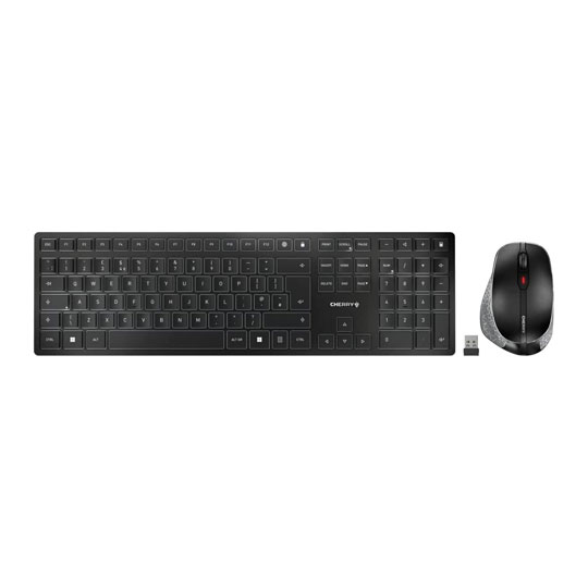CHERRY DW 9500 SLIM, Wireless Keyboard & Mouse Set, Black