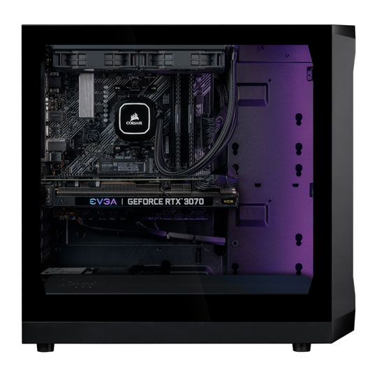 High End Gaming PC with NVIDIA Ampere GeForce RTX 3070 and AMD