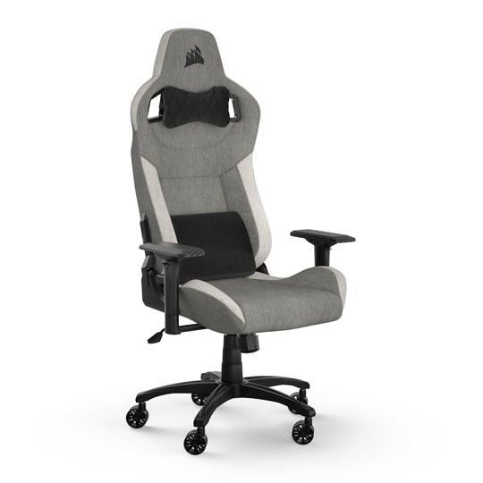 Corsair T3 RUSH Fabric Gaming Chair Grey/White (NEW 2023)