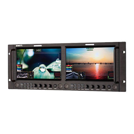 SWIT M-1093F Dual 9-inch FHD Waveform Rack LCD Monitor