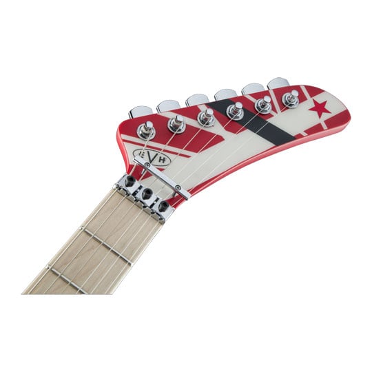 EVH Striped Series 5150, Maple Fingerboard, Red with Black and White Stripes : image 3