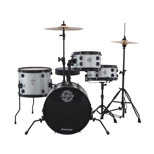 Ludwig Pocket Kit White Sparkle Drum Kit