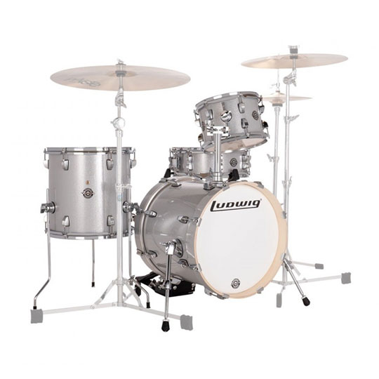 Ludwig Breakbeats Questlove Silver Sparkle Shell Pack