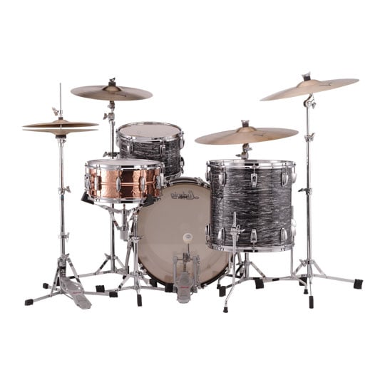 Ludwig 22" Classic Maple FAB Vintage Black Oyster Drum Kit : image 4