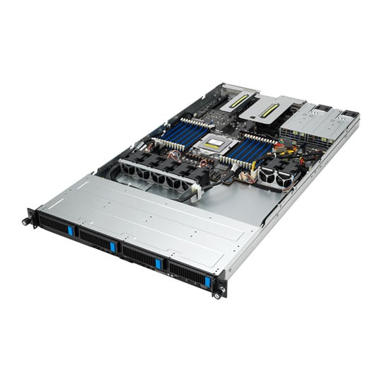 ASUS RS500A-E12 AMD EPYC 9004 Series SP5 1U 4 Bay GPU OCP Barebone Server (1600W PSU)