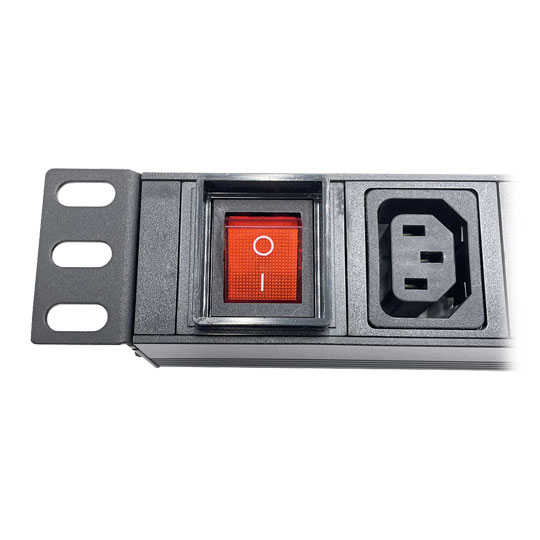 Powercool 1U PDU Horizontal Type 6Way IEC C19 1.8m, UK Plug