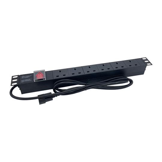 PowerCool  1.8m 6-Way Horizontal 1U Rackmount PDU