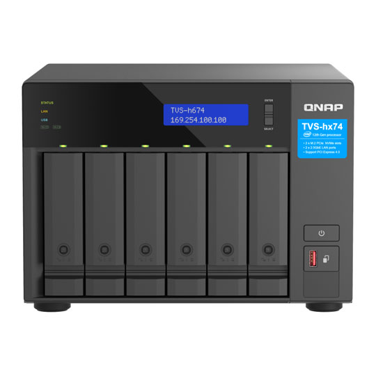 QNAP 6 Bay TVS-h674 Core i3 16GB Desktop NAS Enclosure