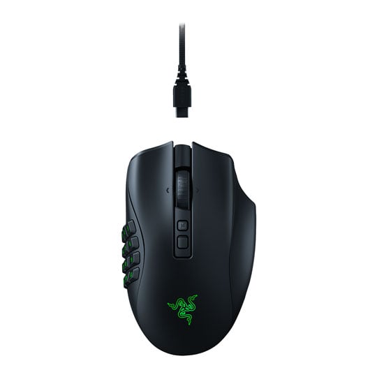 Razer Naga V2 Pro MMO Wireless Gaming Mouse with HyperScroll Pro Wheel