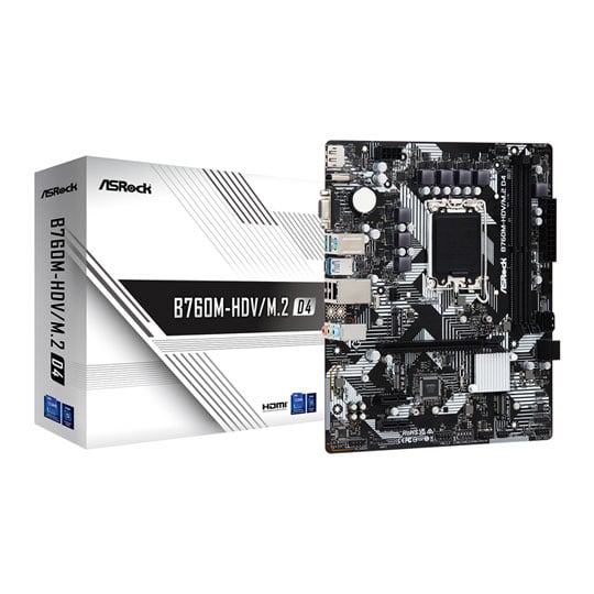 ASRock Intel B760M-HDV/M.2 D4  Micro-ATX Motherboard