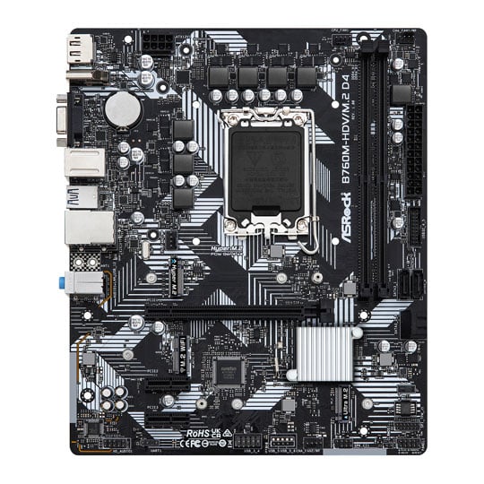 ASRock Intel B760M-HDV/M.2 D4  Micro-ATX Motherboard