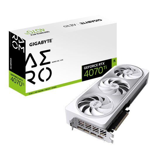 Gigabyte NVIDIA GeForce RTX 4070 Ti 12GB AERO OC Ada Lovelace Graphics Card : image 1