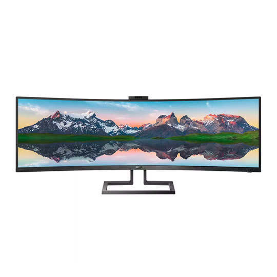 Philips 49"  499P9H/00 Curved 32:9 Superwide Monitor with Built in Docking Station & Webcam