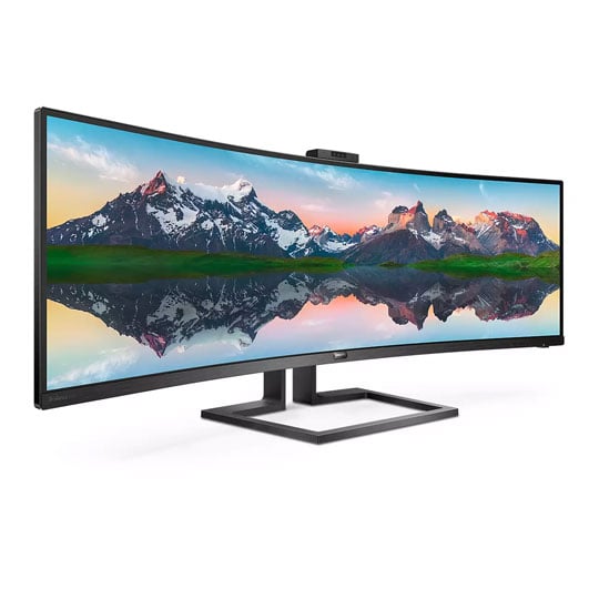 Philips 49"  499P9H/00 Curved 32:9 Superwide Monitor with Built in Docking Station & Webcam