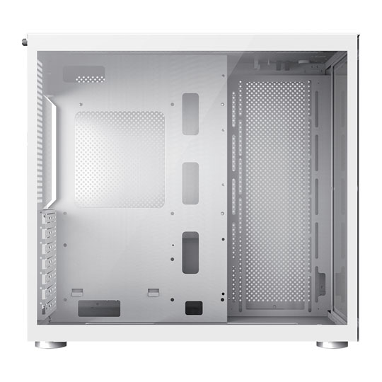 GameMax Infinity Mid Tower Tempered Glass White PC Gaming Case : image 2