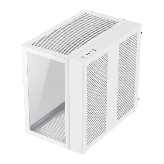 GameMax Infinity Mid Tower Tempered Glass White PC Gaming Case : image 3