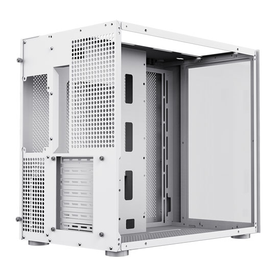 GameMax Infinity Mid Tower Tempered Glass White PC Gaming Case : image 4