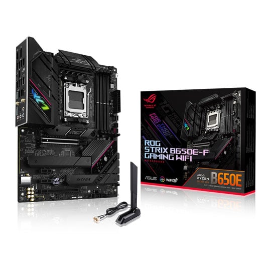 ASUS AMD Ryzen ROG STRIX B650E-F GAMING WIFI AM5 PCIe 5.0 Refurbished ATX Motherboard