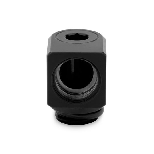 Adaptateur Rotatif 90° EKWB EK-Quantum Torque Micro – Pour Watercooling, Filetage G1/4", Laiton Noir