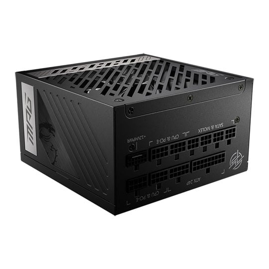MSI MPG A850G 850W Full Modular Compact 80+ Gold PCIE 5.0 Quiet Power Supply/PSU ATX3.0