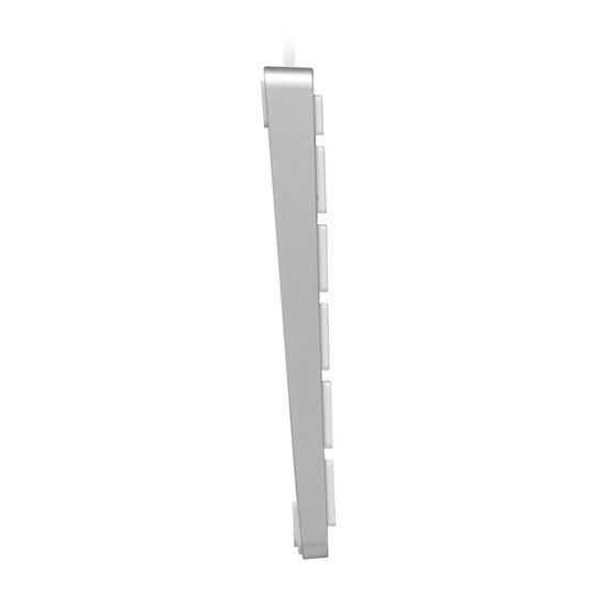 Xclio Slim Apple Layout Keyboard with Multimedia Keys, Aluminium USB-C/A