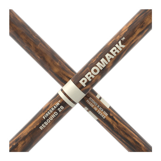 ProMark Rebound 2B FireGrain Hickory Drumstick, Acorn Wood Tip : image 4