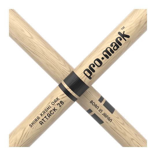 ProMark Classic Attack 2B Shira Kashi Oak Drumstick, Acorn Oval Tip : image 4