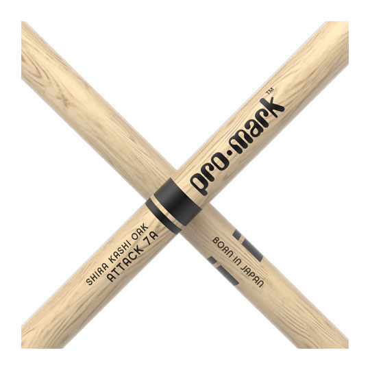 ProMark Classic Attack 7A Shira Kashi Oak Drumstick, Oval Wood Tip : image 4