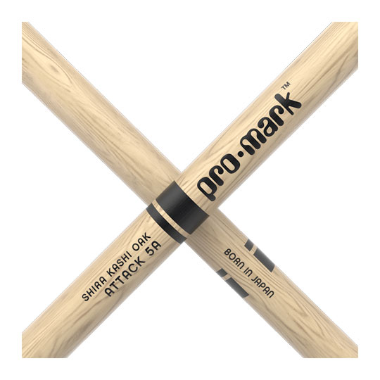 ProMark Classic Attack 5A Shira Kashi Oak Drumstick, Oval Nylon Tip : image 4