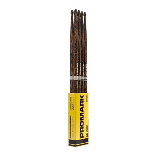 ProMark Rebound 5A FireGrain Hickory Drumstick, Acorn Wood Tip, 4-Pack