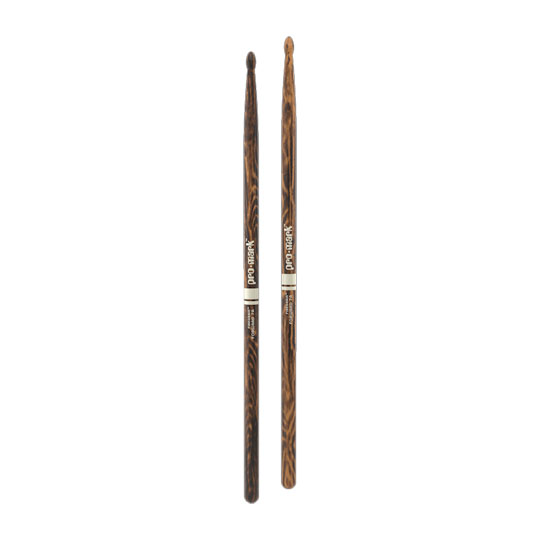 ProMark Classic Forward 7A FireGrain Hickory Drumstick, Oval Wood Tip
