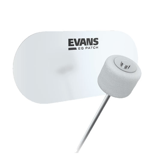 Evans EQ Double Pedal Patch, Clear Plastic