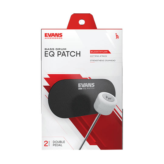 Evans EQ Double Pedal Patch Black Nylon