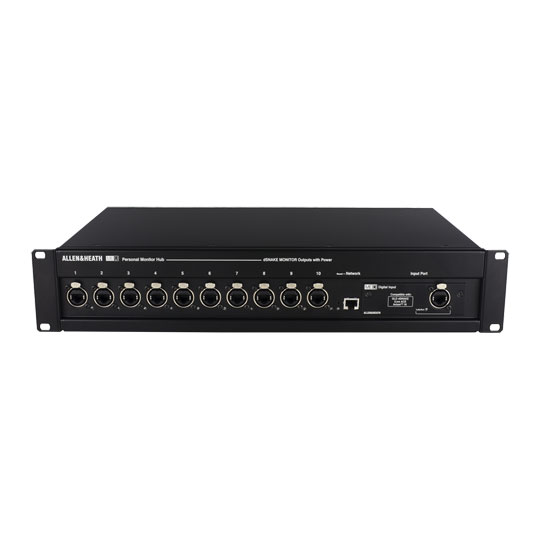 Allen & Heath ME-U 10 Port PoE Monitor Hub for Parallel Connection