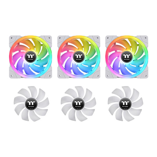 Thermaltake SWAFAN EX12 RGB TT Premium Edition White Fan 3 Pack