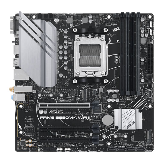 ASUS PRIME B650M-A WIFI II DDR5 PCIe 4.0 MicroATX Motherboard
