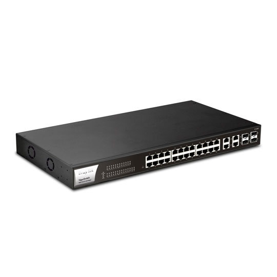 Draytek VigorSwitch P1282 28 Port  PoE+ Gigabit Switch