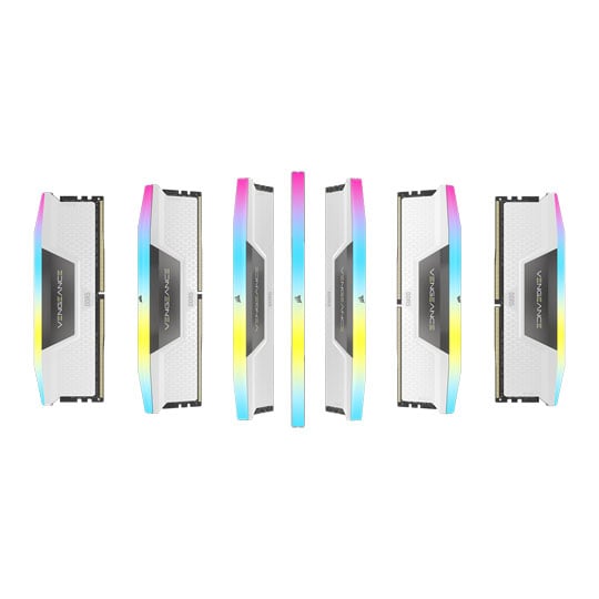 Corsair Vengeance RGB White 64GB 5200MHz DDR5 Memory Kit LN133372