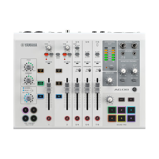 Yamaha AG08 All-In-One Streaming Station (White)