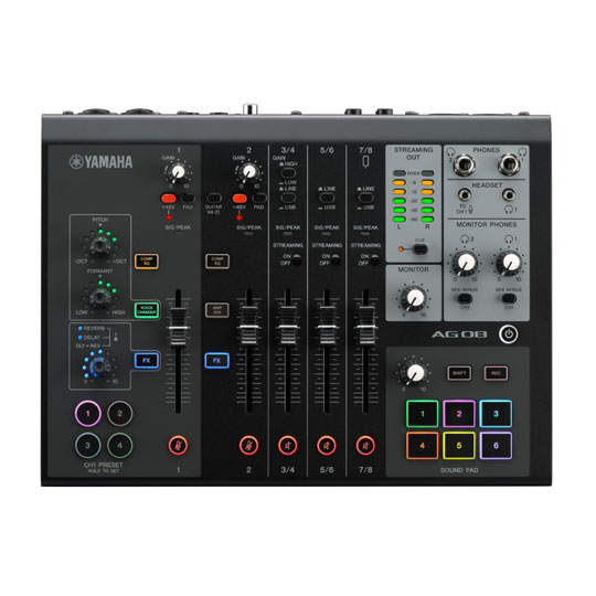 Yamaha AG08 All-In-One Streaming Station (Black)
