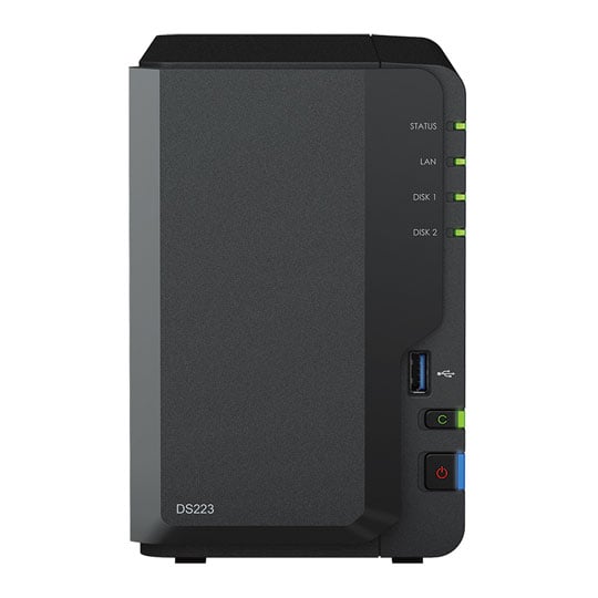 Synology DiskStation DS223 2 Bay Desktop NAS Enclosure