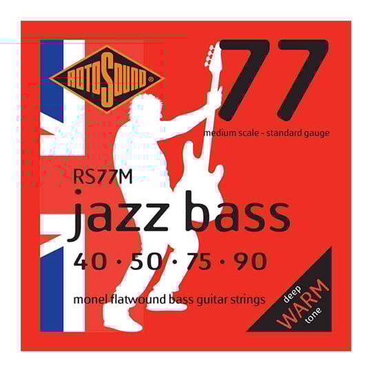Rotosound Jazz Bass 77 Medium Scale Bass Strings (40-90) RS77M