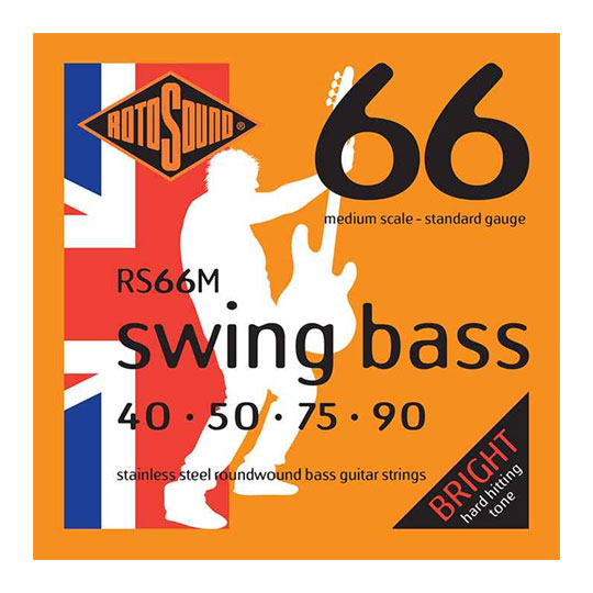Rotosound Swing Bass 66 Medium Scale Bass Strings (40-90) RS66M