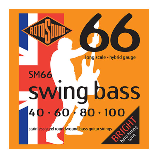 Rotosound Swing Bass 66 Hybrid Long Scale Bass Strings (40-100) SM66
