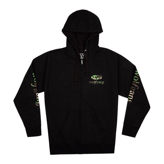 EVH Wolfgang Black and Camo Hoodie (Medium)
