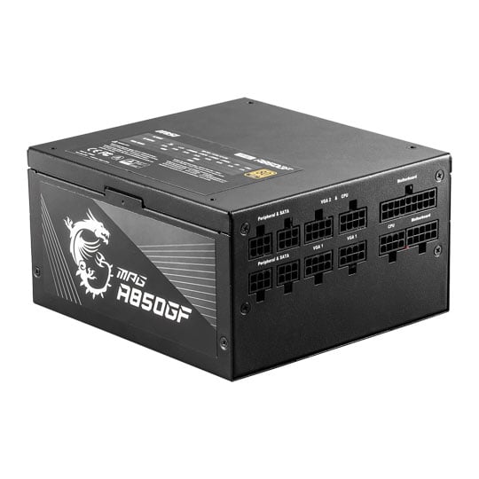 MSI MPG A850GF 850W 80+ Gold Full Modular Open Box Power Supply